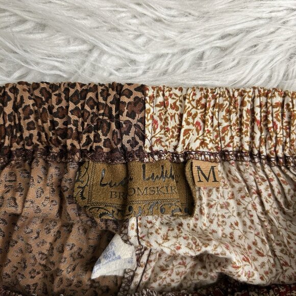 Lucia Lukken Broomstick Broom Skirt M Floral Boho Vintage 90s Patchwork Prairie - Picture 7 of 10